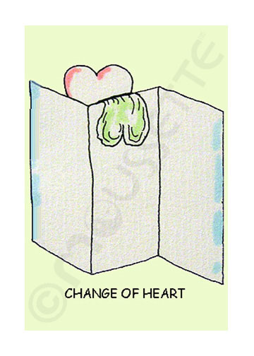 CHANGE OF HEART card