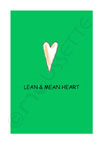 lean mean heart card