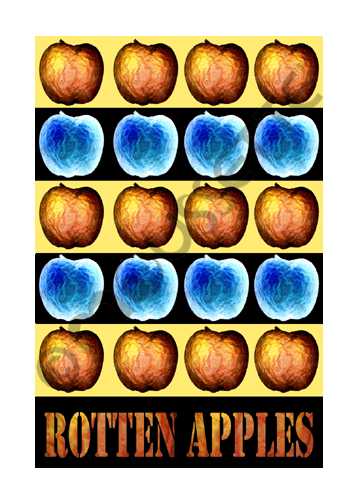 rotten apples card